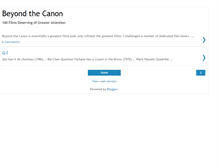 Tablet Screenshot of beyondthecanon.blogspot.com