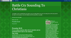 Desktop Screenshot of battlecrysoundingtochristians.blogspot.com