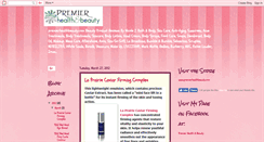 Desktop Screenshot of premierhealthandbeauty.blogspot.com