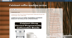 Desktop Screenshot of cuisinart-coffee-machine.blogspot.com