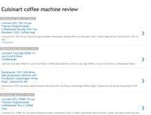 Tablet Screenshot of cuisinart-coffee-machine.blogspot.com