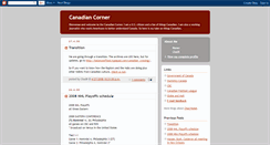 Desktop Screenshot of canadiancorner.blogspot.com