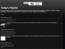 Tablet Screenshot of myplaylist4today.blogspot.com