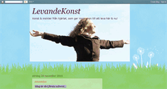 Desktop Screenshot of levandekonst.blogspot.com