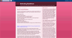 Desktop Screenshot of defendingbuddhism.blogspot.com