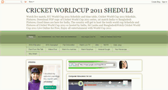 Desktop Screenshot of infoworldcup2011.blogspot.com