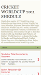 Mobile Screenshot of infoworldcup2011.blogspot.com