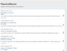 Tablet Screenshot of passiverecon.blogspot.com