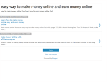 Tablet Screenshot of make-money-online-easy.blogspot.com