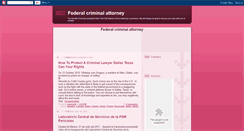 Desktop Screenshot of federal-criminal-attorney01.blogspot.com