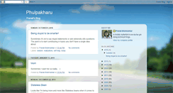 Desktop Screenshot of phulpakharu.blogspot.com