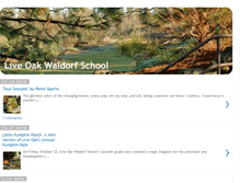 Tablet Screenshot of liveoakwaldorf.blogspot.com