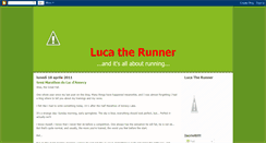 Desktop Screenshot of lucatherunner.blogspot.com