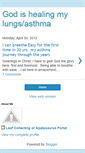 Mobile Screenshot of godishealingmylungs.blogspot.com