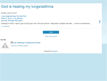 Tablet Screenshot of godishealingmylungs.blogspot.com