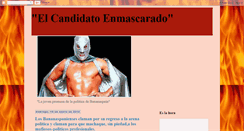 Desktop Screenshot of elcandidatoenmascarado.blogspot.com