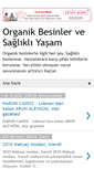 Mobile Screenshot of organik-beslenme-saglikli-yasam.blogspot.com