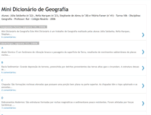 Tablet Screenshot of mini-dicionario-de-geografia.blogspot.com