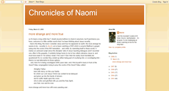 Desktop Screenshot of chroniclesofnaomi.blogspot.com