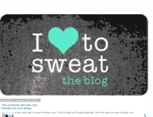 Tablet Screenshot of ihearttosweat.blogspot.com