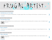 Tablet Screenshot of frugalartist.blogspot.com