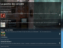 Tablet Screenshot of lagazettedescervides.blogspot.com