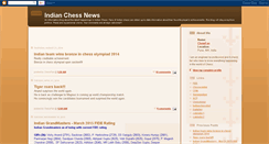 Desktop Screenshot of indianchessnews.blogspot.com