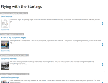 Tablet Screenshot of flyingwiththestarlings.blogspot.com