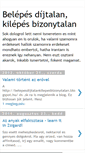 Mobile Screenshot of belepesdijtalankilepesbizonytalan.blogspot.com