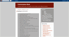 Desktop Screenshot of commplacebook.blogspot.com