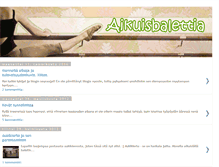 Tablet Screenshot of aikuisbalettia.blogspot.com