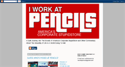 Desktop Screenshot of iworkatpencils.blogspot.com