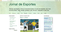 Desktop Screenshot of jornaldeesportes.blogspot.com