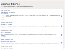 Tablet Screenshot of materialsscienceeng.blogspot.com