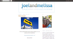 Desktop Screenshot of joelandmelissawatson.blogspot.com