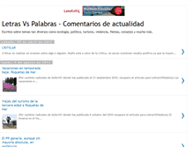 Tablet Screenshot of letrasvspalabras.blogspot.com