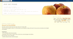 Desktop Screenshot of joy-of-food.blogspot.com