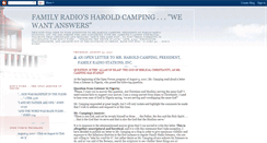 Desktop Screenshot of familyradiosharoldcampingwewantanswer.blogspot.com