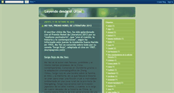 Desktop Screenshot of leyendodesdelurzai.blogspot.com