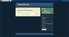 Desktop Screenshot of bodybuildingblog.blogspot.com