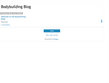 Tablet Screenshot of bodybuildingblog.blogspot.com
