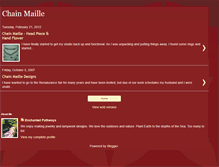 Tablet Screenshot of chainmailledesigns.blogspot.com