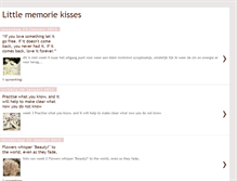 Tablet Screenshot of littlememoriekisses.blogspot.com