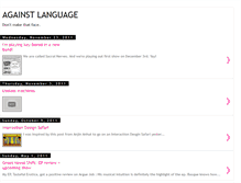 Tablet Screenshot of againstlanguage.blogspot.com