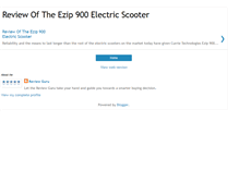 Tablet Screenshot of ezip-900-electric-scooter.blogspot.com