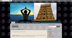 Desktop Screenshot of divinetravelstotemples.blogspot.com