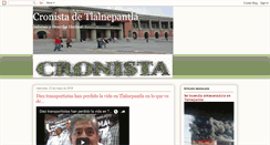 Desktop Screenshot of cronistadetlalnepantla.blogspot.com