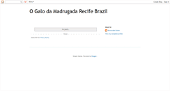Desktop Screenshot of o-galo-da-madrugada.blogspot.com