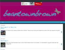 Tablet Screenshot of beantownbrown.blogspot.com