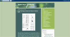 Desktop Screenshot of manila-mayor-alfredo-lim.blogspot.com
